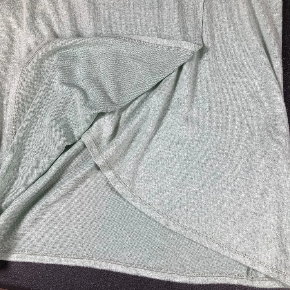 Zenergy Chico Green Long Sleeve Soft Crewneck Athlesiure Wrap Front Tunic Cozy - Picture 7 of 9